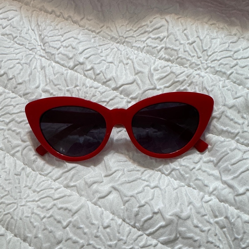 Red Cat Eye Sunglasses